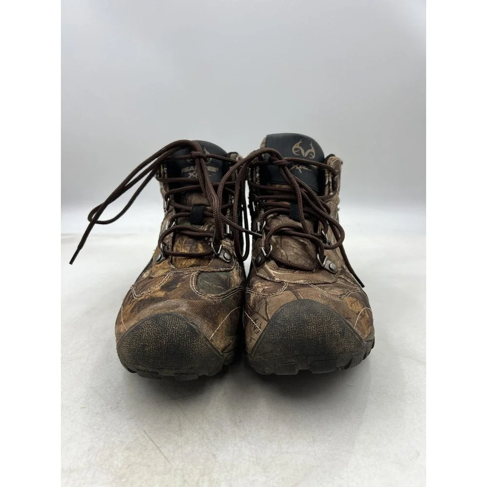 Realtree Xtra Boots Shoes Boys Size 5 Camouflage Hiking Outdoor Trail Brown Camo